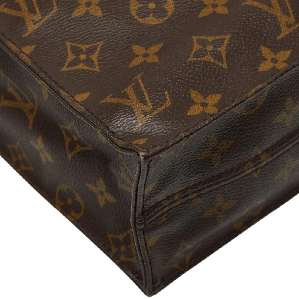 LOUIS VUITTON Authentic Brown Monogram Leather Tote Bag - Picture 5 of 12